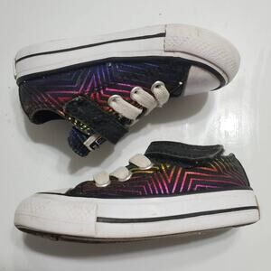Converse Chuck Taylor All‎ Star Unisex Baby Sneakers Black 765399F Lace Up 4M